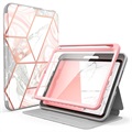 Supcase Cosmo iPad Mini (2021) Folio pouzdro - růžový mramor
