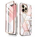 Supcase Cosmo iPhone 14 Pro Hybridní pouzdro - růžový mramor