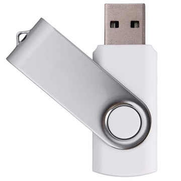 Otočný design USB 2.0 Typ -A 480 Mbps Flash Drive - 32 GB - bílá