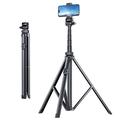 T01 Portable Tripod & Selfie Stick - 1.8 m - Black