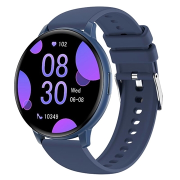 T6 Fitness Smart Watch with Bluetooth Calling, Heart Rate - 1.38" - Blue