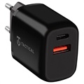 Taktická základna Plug Dual 20W Wall Charger - PD, QC3.0 - Černá