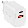 Taktická základna Plug Dual 20W Wall Charger - PD, QC3.0 - Bílá