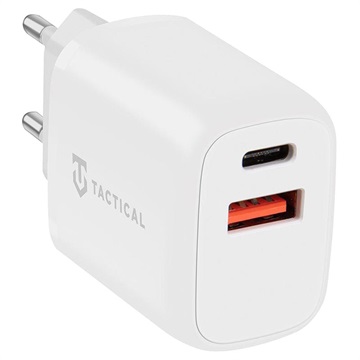 Taktická základna Plug Dual 20W Wall Charger - PD, QC3.0 - Bílá