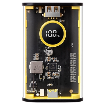 Tactical C4 Explosive Power Bank - USB-C, USB-A - 9600mAh - Žlutá