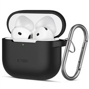 AirPods 4 Tech-Protect Silicone Hook Case - Black
