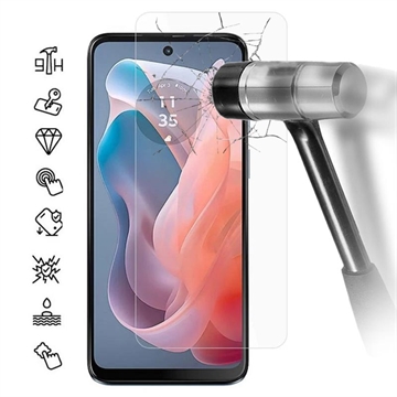 Motorola Moto G04 Tempered Glass Screen Protector - 9H, 0.3mm - Case Friendly  - Clear