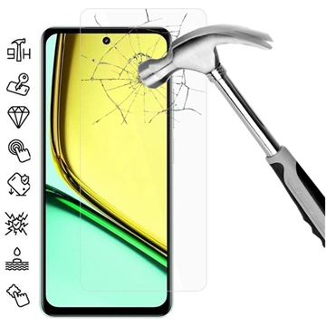 Realme C67 4G Tempered Glass Screen Protector - 9H - Case Friendly - Clear