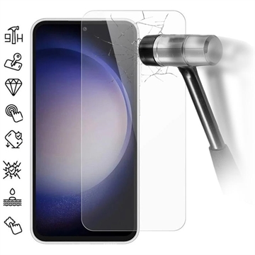 Samsung Galaxy S23 FE Ochranství obrazovky Tempered Glass - Case Friendly - čistý