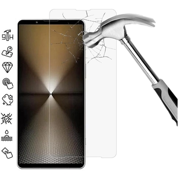 Sony Xperia 1 VI Tempered Glass Screen Protector - 9H, 0.3mm - Case Friendly  - Clear