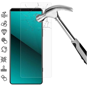 Sony Xperia 5 VI Tempered Glass Screen Protector - Case Friendly - Clear