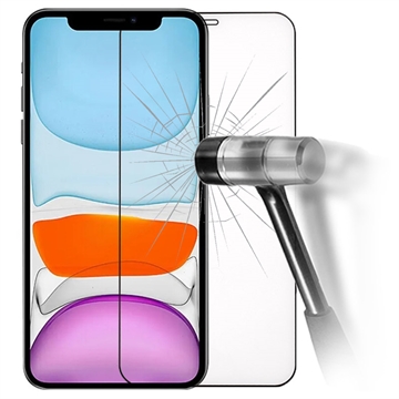 iPhone 12/12 Pro Ochranné Tvrzené Sklo - 9H, 0.2mm - Černý Okraj