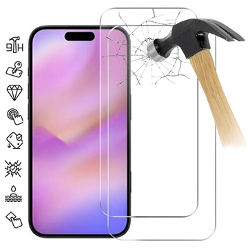 iPhone 17 Pro Max Tempered Glass Screen Protector - 9H - Case Friendly - 2 Pcs. - Transparent