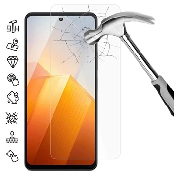 vivo iQOO Z8x Tempered Glass Screen Protector - 9H, 0.3mm - Case Friendly  - Clear