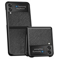Texturovaný Samsung Galaxy Z Flip3 5g Hybrid Case - Black