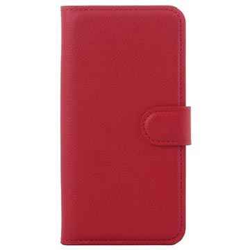 Samsung Galaxy S6 Textured peněženka - červená
