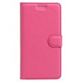 iPhone 7/8/SE (2020)/SE (2022) Texturovaná peněženka - horká růžová