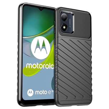 Thunder Series Motorola Moto E13 TPU Pouzdro - Černá