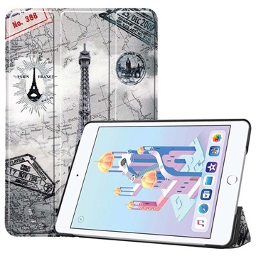 Tri -Fold Series iPad Mini (2019) Smart Folio Case - Eiffel Tower