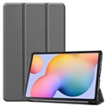 Tri -Fold Series Samsung Galaxy Tab S6 Lite 2020/2022 Folio Case - šedá