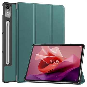 Pouzdro Smart Folio pro Lenovo Tab P12 řady Tri-Fold – Zelená