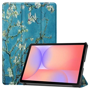 Samsung Galaxy Tab S10 Lite Tri-Fold Series Smart Folio Case - White Flowers
