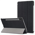Tri -Fold Series Samsung Galaxy Tab S7 Fe Smart Folio Case - Black