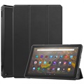 Tri -Fold Series Amazon Fire HD 10 (2021) Smart Folio Case - Black