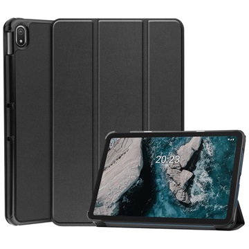 Tri -Fold Series Nokia T20 Smart Folio Case - Black