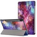 Tri -Fold Series Samsung Galaxy Tab S7 Smart Folio Case - Galaxy