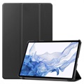 Tri -Fold Series Samsung Galaxy Tab S8 Smart Folio Case - Black
