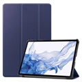 Tri -Fold Series Samsung Galaxy Tab S8 Smart Folio Case - tmavě modrá