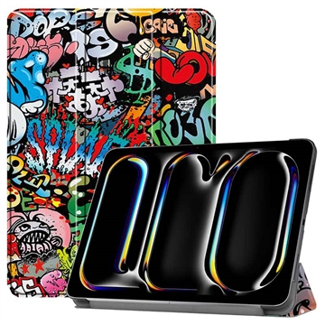 Pouzdro Smart Folio pro iPad Pro 11 2024/2025 řady Tri-Fold – Graffiti