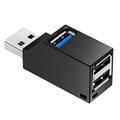 USB 3.0 Hub Splitter 1x3 - 1x USB 3.0, 2x USB 2.0 - černá