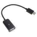 Kabelový Adaptér OTG USB 3.1 Type-C / USB 2.0  - 15cm - Černý