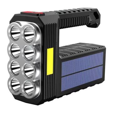 USB Rechargeable Portable Solar Searchlight/Super Bright Flashlight