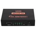 HDMI SPLITER 1X4 CY10 - 3D, 4K Ultra HD - Černá
