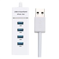 Universal 4 -Port SuperSpeed ​​USB 3.0 Hub - White
