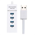 Universal 4 -Port SuperSpeed ​​USB 3.0 Hub - 25cm - White