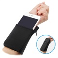 Universal Running Armband / Wrist peněženka - 4 "-6" - černá