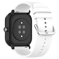 Universal Smartwatch Silicone Strap - 22mm - White