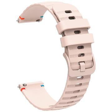 Universal Smartwatch Silicone Strap - 18mm - Light Pink