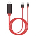 Univerzální adaptér HDMI - 2M - červená