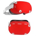 Oculus Quest 2 VR Headset Silicone Case - červená
