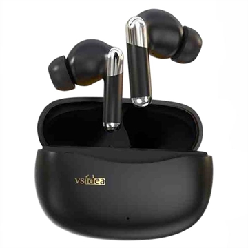 VSIDEA A91 ENC Noise Cancellation Wireless Earphones with Dual Mic - Black
