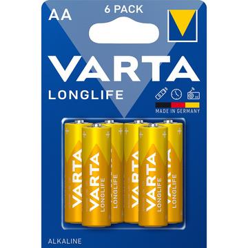 Varta Longlife LR6/AA Battery - 6 Pcs.