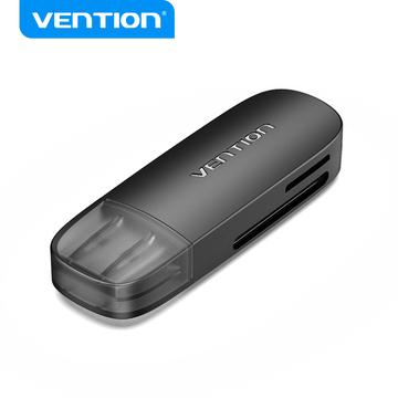 Vention 2-in-1 USB 2.0 Card Reader - External SD & TF Memory Card Adapter