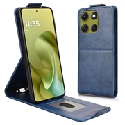 Motorola Moto G86 Vertical Flip Case with Stand - Dark Blue