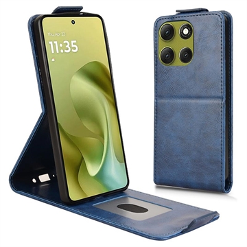 Motorola Moto G86 Vertical Flip Case with Stand - Dark Blue