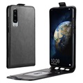 Huawei P30 Vertical Flip pouzdro se slotem karty - černá